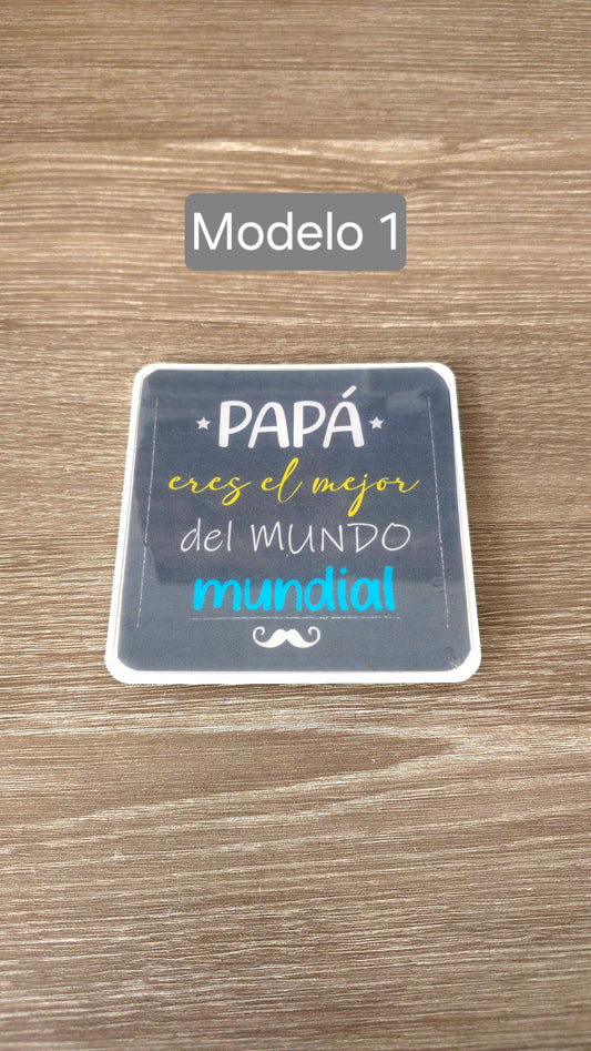 Imán personalizado "Feliz Día del Padre"